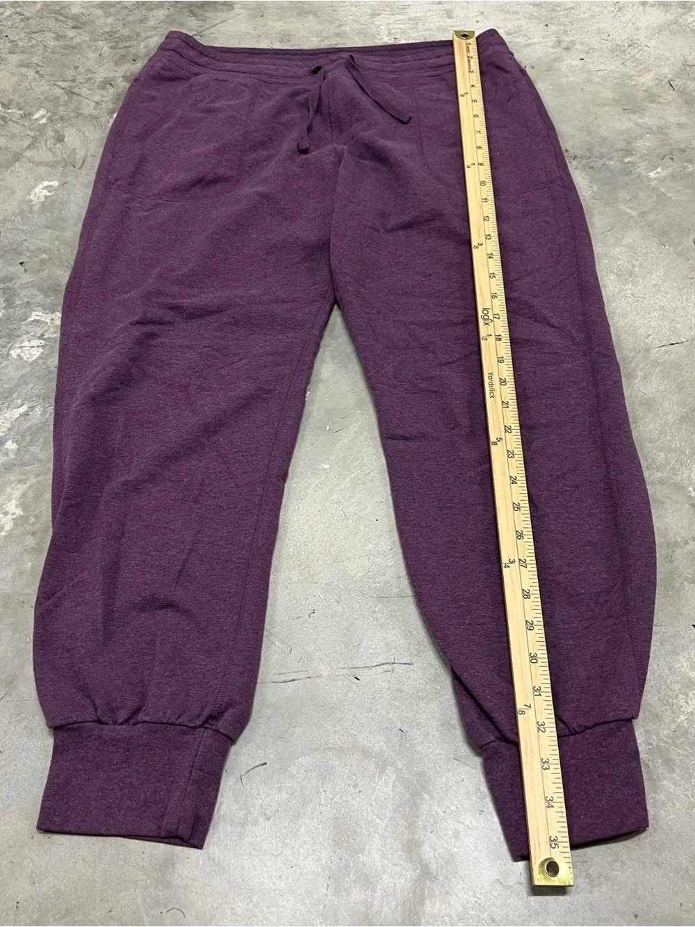 Patagonia Pants Women's S Purple Ahnya Joggers Organic Leisure Knit Tapered Gorp